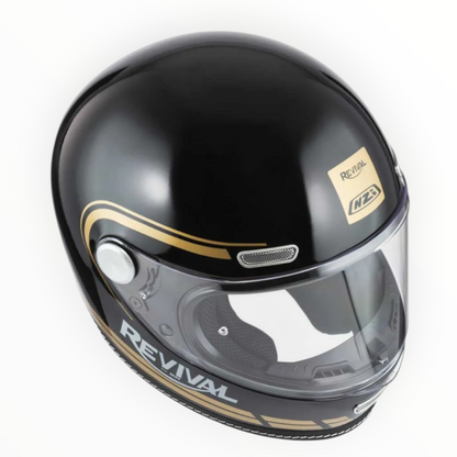 NZI HELMETS  ”REVIVAL"  フルフェイスヘルメット【Profilo Black/Gold】装飾品
