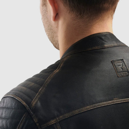 REBELHORN（レベルホーン）レザージャケット "Hunter II Leather Jacket " 【ヴィンテージブラウン】