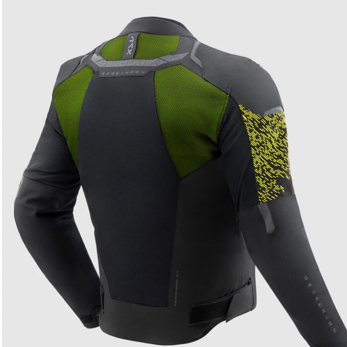 REBELHORN（レベルホーン）メッシュジャケット "Jax Motorcycle Jacket" 【グリーン】