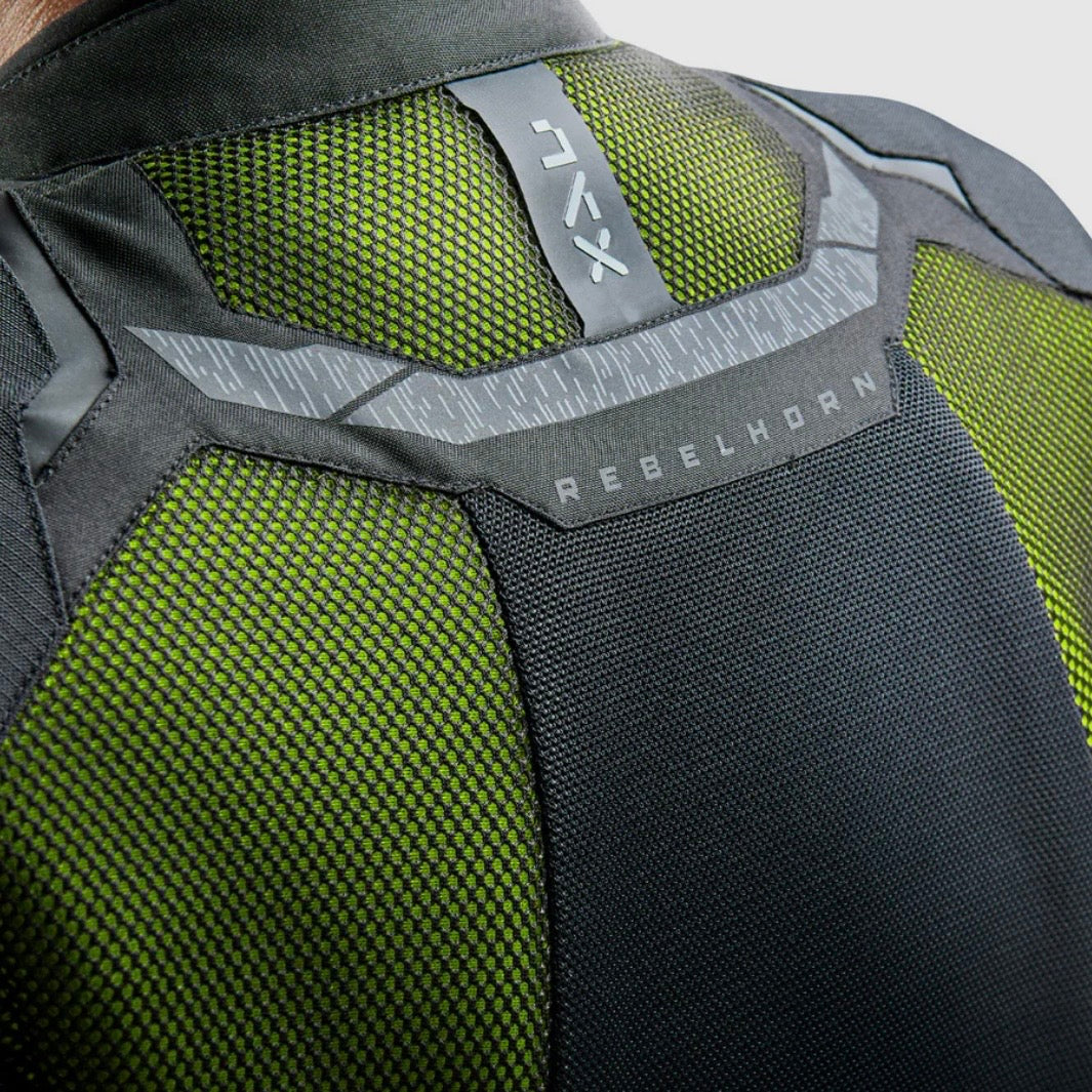 REBELHORN（レベルホーン）メッシュジャケット "Jax Motorcycle Jacket" 【グリーン】