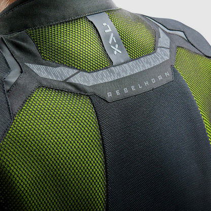 REBELHORN（レベルホーン）メッシュジャケット "Jax Motorcycle Jacket" 【グリーン】