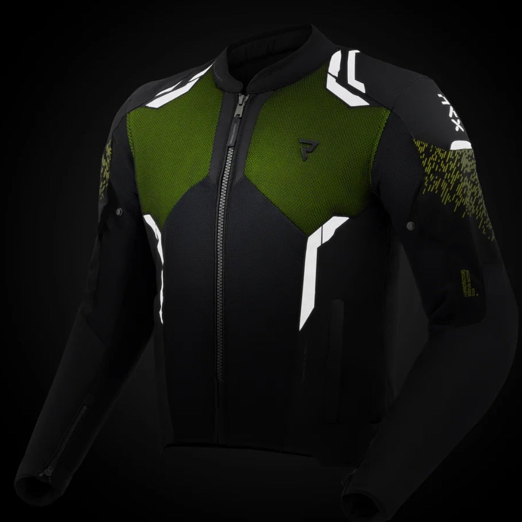 REBELHORN（レベルホーン）メッシュジャケット "Jax Motorcycle Jacket" 【グリーン】