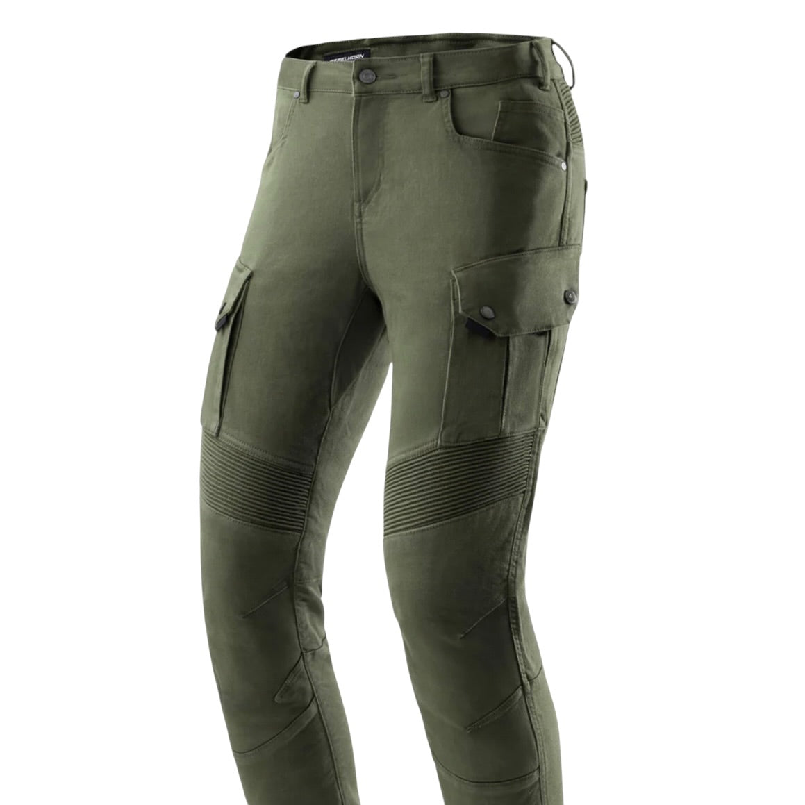 REBELHORN（レベルホーン）ライディングカーゴパンツ "Faster Motorcycle Jeans " 【グリーン】