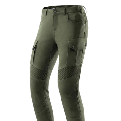 REBELHORN（レベルホーン）ライディングカーゴパンツ "Faster Motorcycle Jeans " 【グリーン】
