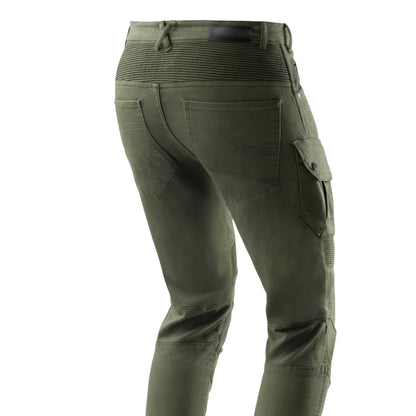 REBELHORN（レベルホーン）ライディングカーゴパンツ "Faster Motorcycle Jeans " 【グリーン】
