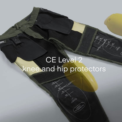 REBELHORN（レベルホーン）ライディングカーゴパンツ "Faster Motorcycle Jeans " 【グリーン】