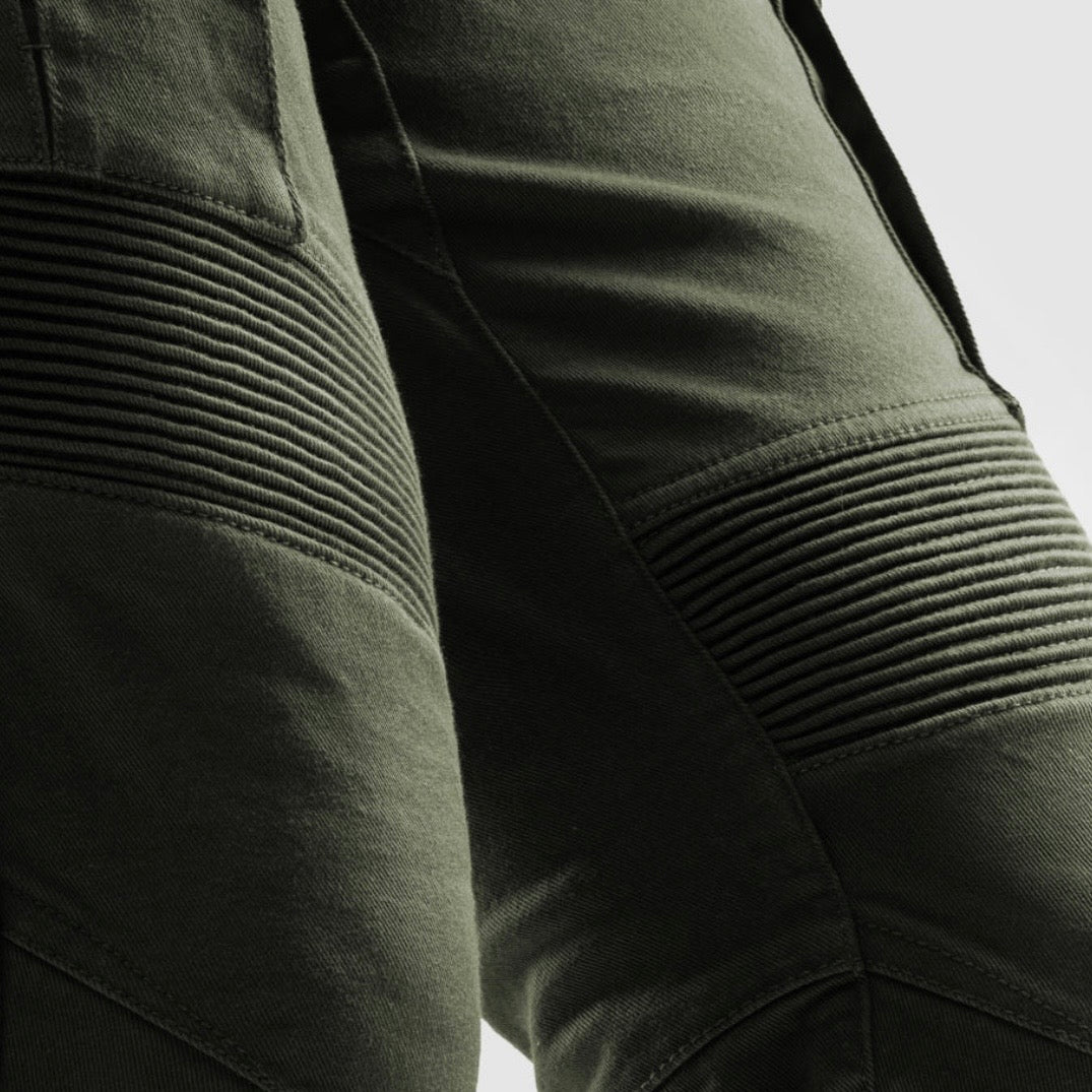 REBELHORN（レベルホーン）ライディングカーゴパンツ "Faster Motorcycle Jeans " 【グリーン】
