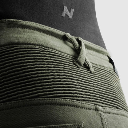 REBELHORN（レベルホーン）ライディングカーゴパンツ "Faster Motorcycle Jeans " 【グリーン】