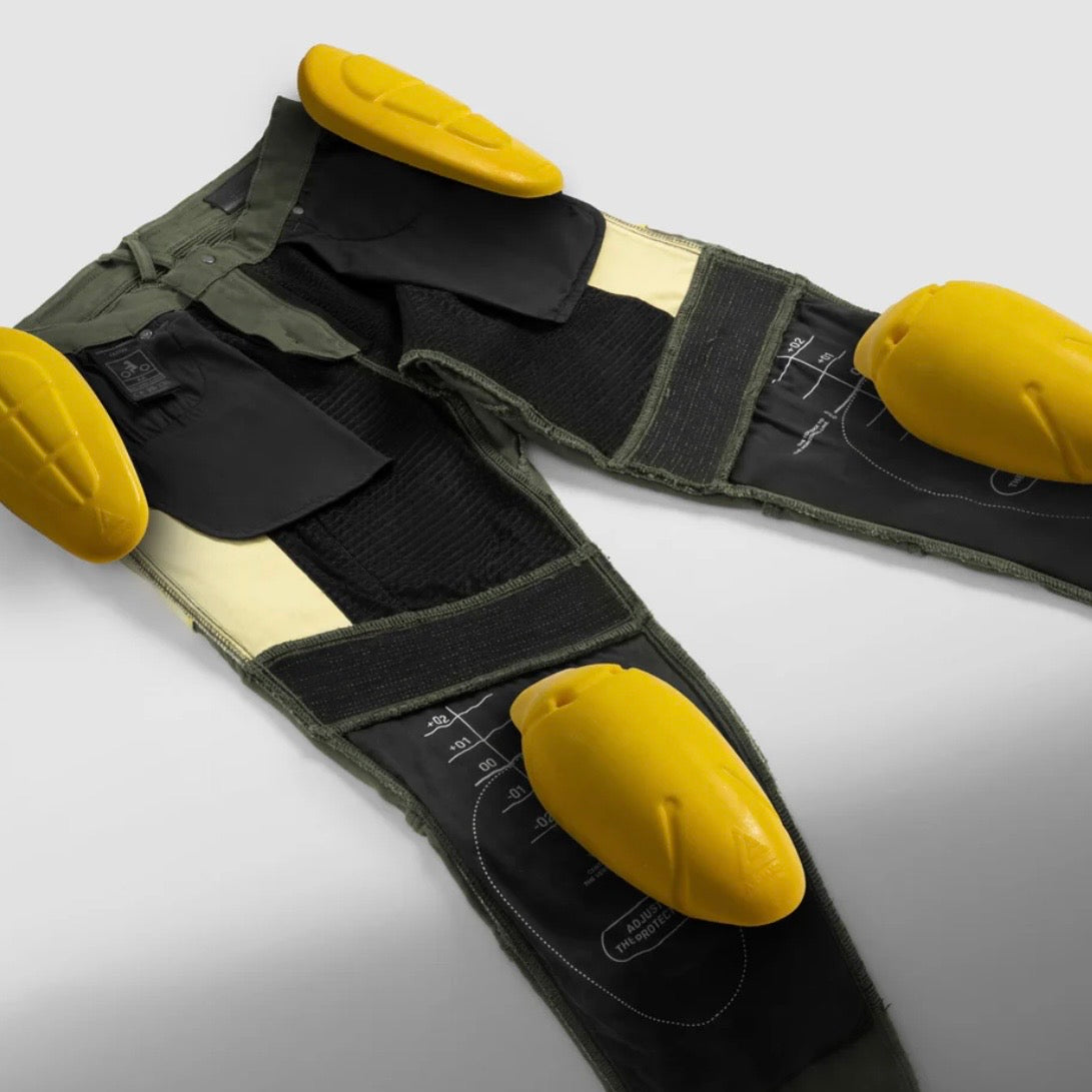 REBELHORN（レベルホーン）ライディングカーゴパンツ "Faster Motorcycle Jeans " 【グリーン】