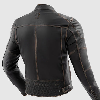 REBELHORN（レベルホーン）レザージャケット "Hunter II Leather Jacket " 【ヴィンテージブラウン】