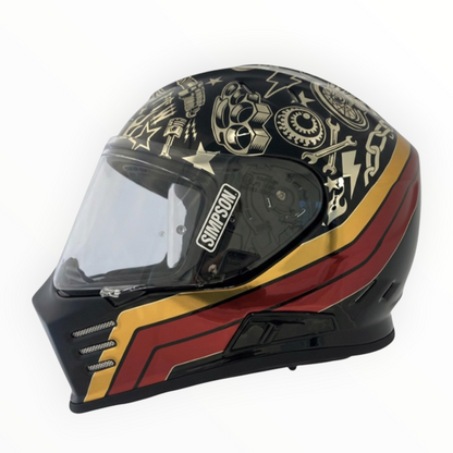 SIMPSON シンプソン ”Venom"  フルフェイスヘルメット Tattoo 【装飾品】
