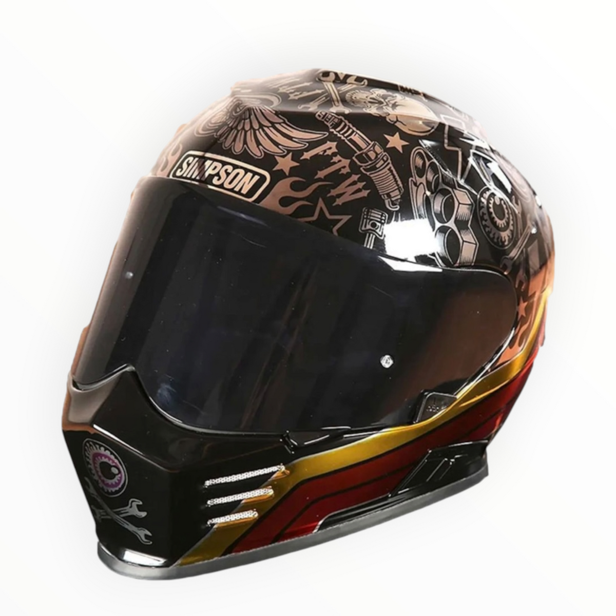 SIMPSON シンプソン ”Venom"  フルフェイスヘルメット Tattoo 【装飾品】