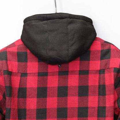MERLIN （マーリン） ライディングシャツジャケット "DEADWOOD FLANNEL HOODY" 【ブラック/レッド】