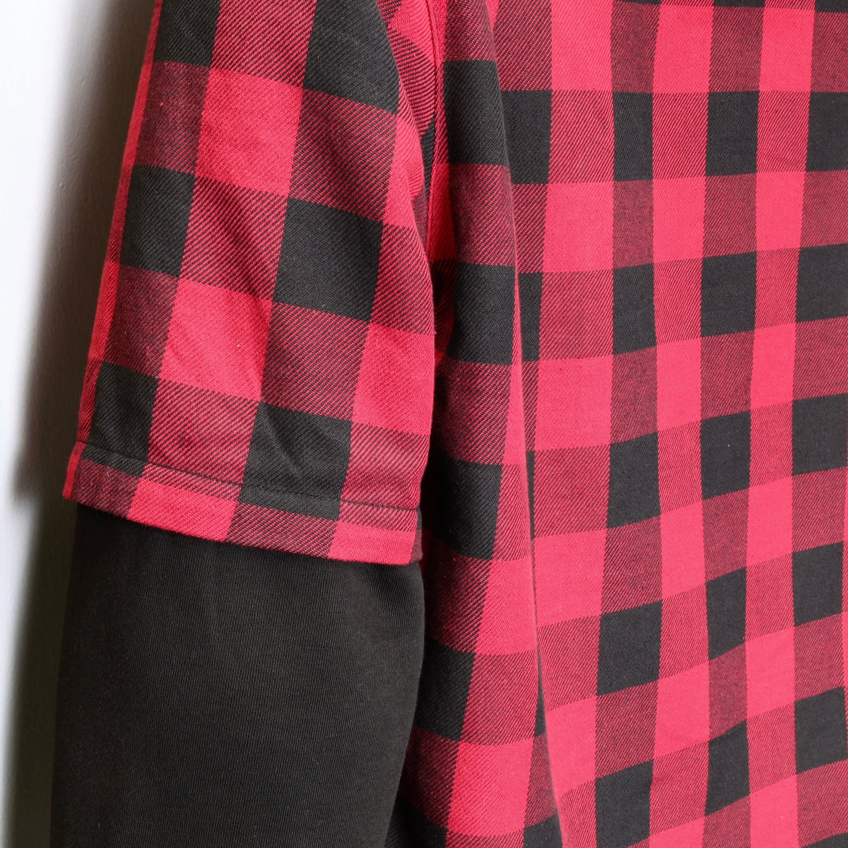 MERLIN （マーリン） ライディングシャツジャケット "DEADWOOD FLANNEL HOODY" 【ブラック/レッド】