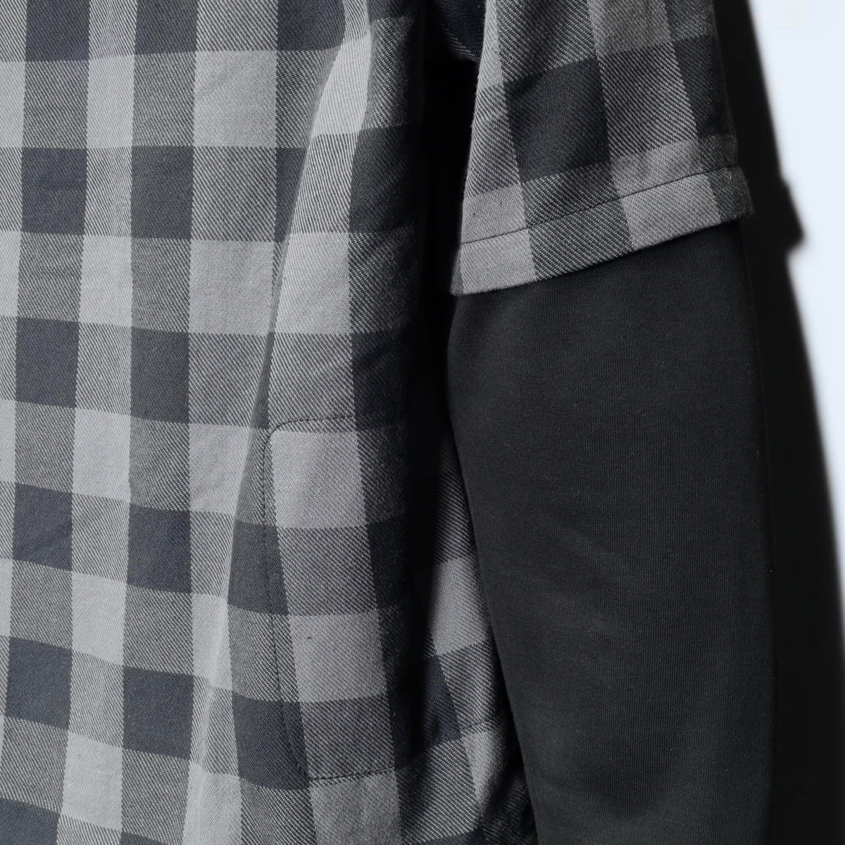 MERLIN （マーリン） ライディングシャツジャケット "DEADWOOD FLANNEL HOODY" 【ブラック/グレー】