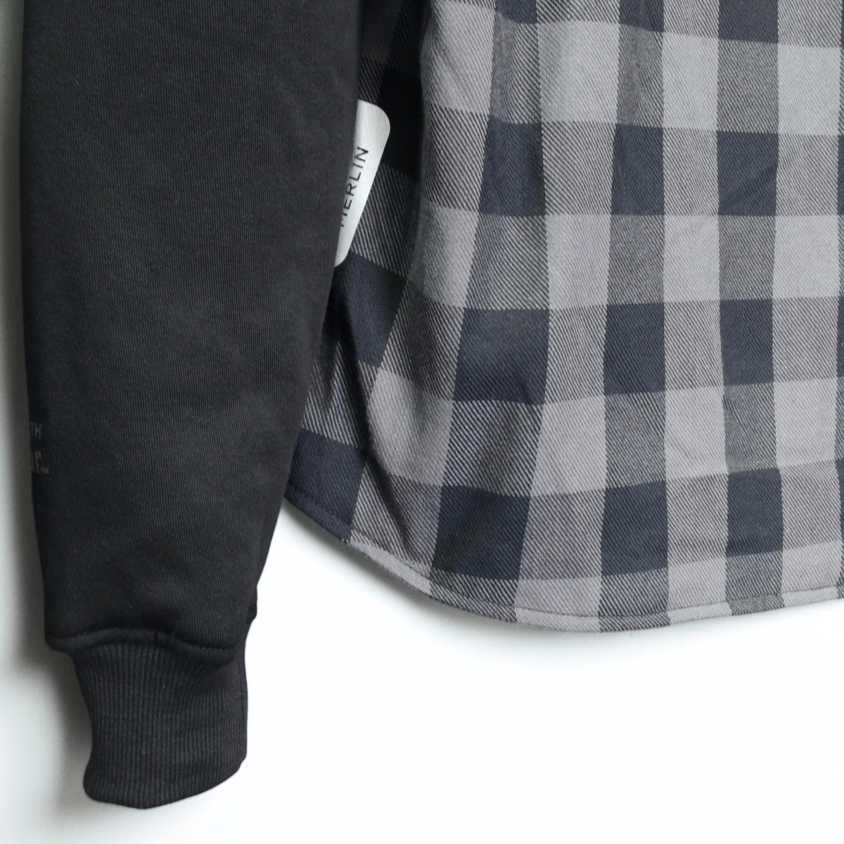 MERLIN （マーリン） ライディングシャツジャケット "DEADWOOD FLANNEL HOODY" 【ブラック/グレー】