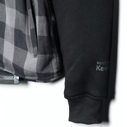 MERLIN （マーリン） ライディングシャツジャケット "DEADWOOD FLANNEL HOODY" 【ブラック/グレー】