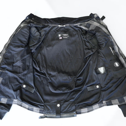 MERLIN （マーリン） ライディングシャツジャケット "DEADWOOD FLANNEL HOODY" 【ブラック/グレー】