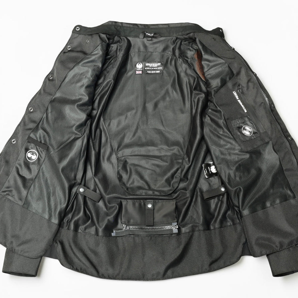 MERLIN（マーリン）メッシュジャケット "AERO MESH D3O RIDING SHIRT" 【ブラック】