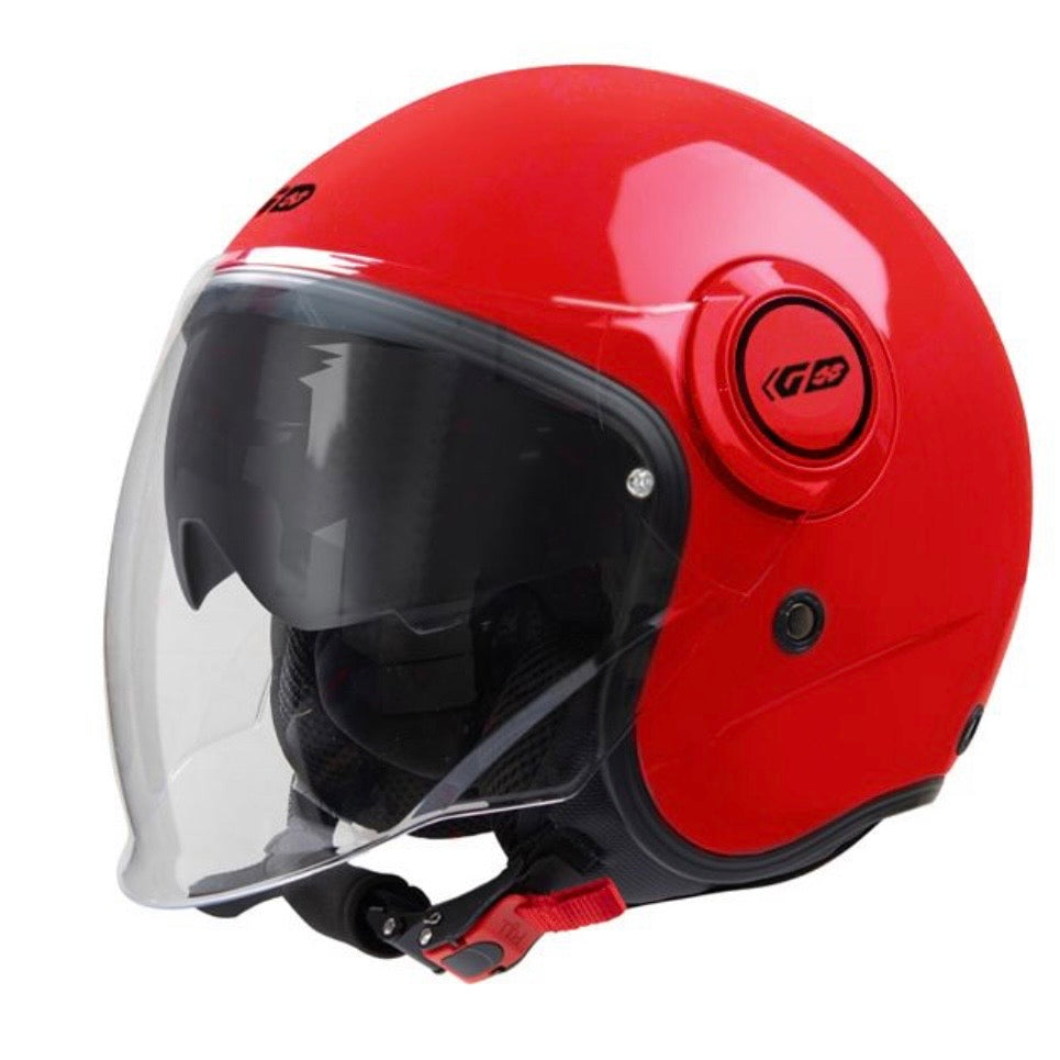 GARIBALDI（ガリバルディ）G21 ジェットヘルメット【Red】装飾品