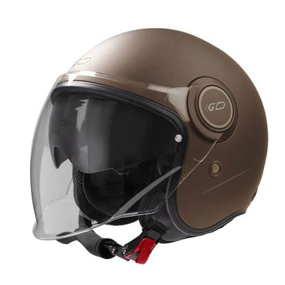 GARIBALDI（ガリバルディ）G21 ジェットヘルメット【Matt Coffee】装飾品