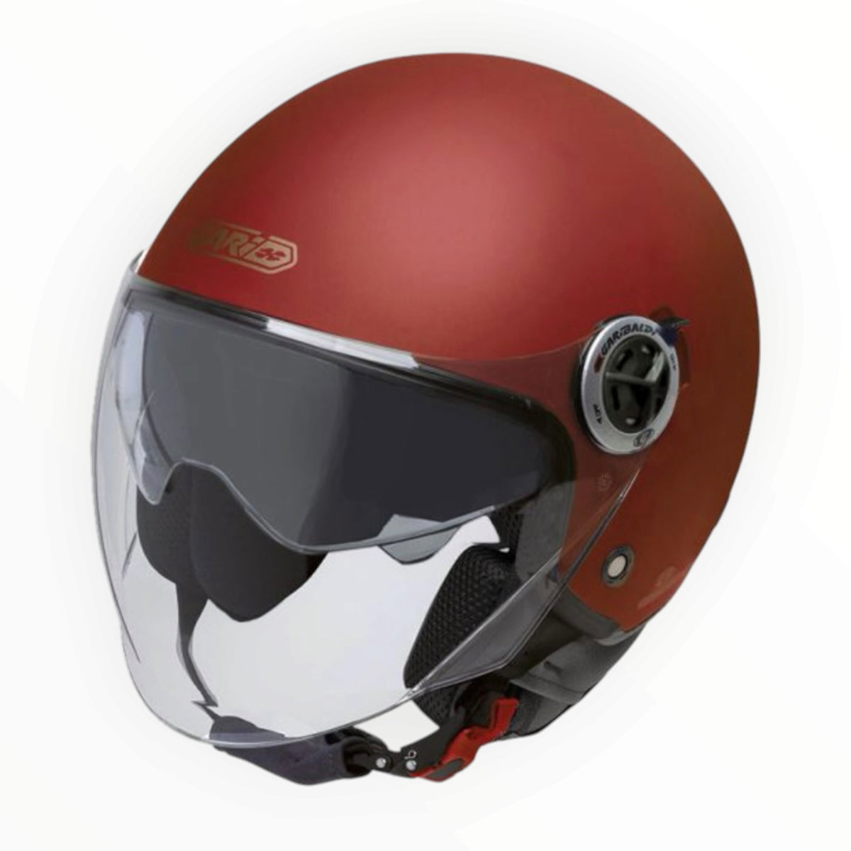 GARIBALDI（ガリバルディ）G20 ジェットヘルメット【Matt Oxid Red】装飾品