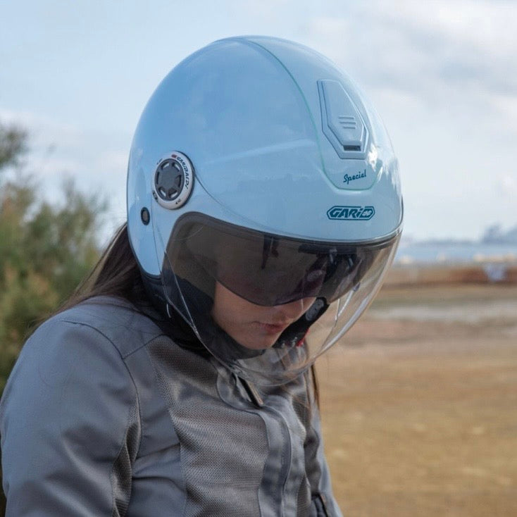GARIBALDI（ガリバルディ）G20 Special Sunvisor ジェットヘルメット【Light Blue】装飾品