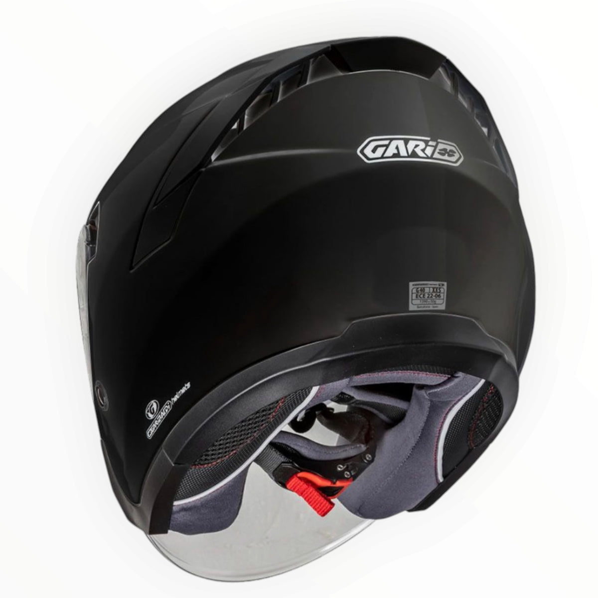 GARIBALDI（ガリバルディ）G40 Sunvisor ジェットヘルメット【Matt Black】装飾品