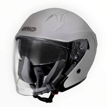 GARIBALDI（ガリバルディ）G40 Sunvisor ジェットヘルメット【Matt Silver】装飾品