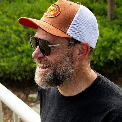 Biltwell ビルトウェル メッシュキャップ "patch Trucker Hat" 【ブラウン/ホワイト】