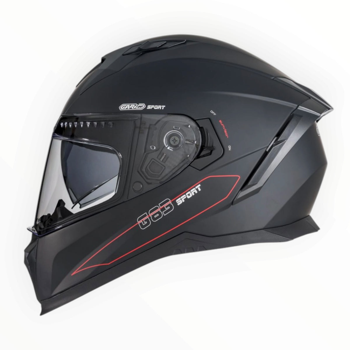 GARIBALDI（ガリバルディ）G83 Sport フルフェイスヘルメット【Matt Black】装飾品