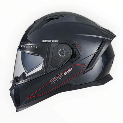 GARIBALDI（ガリバルディ）G83 Sport フルフェイスヘルメット【Pearl Black】装飾品