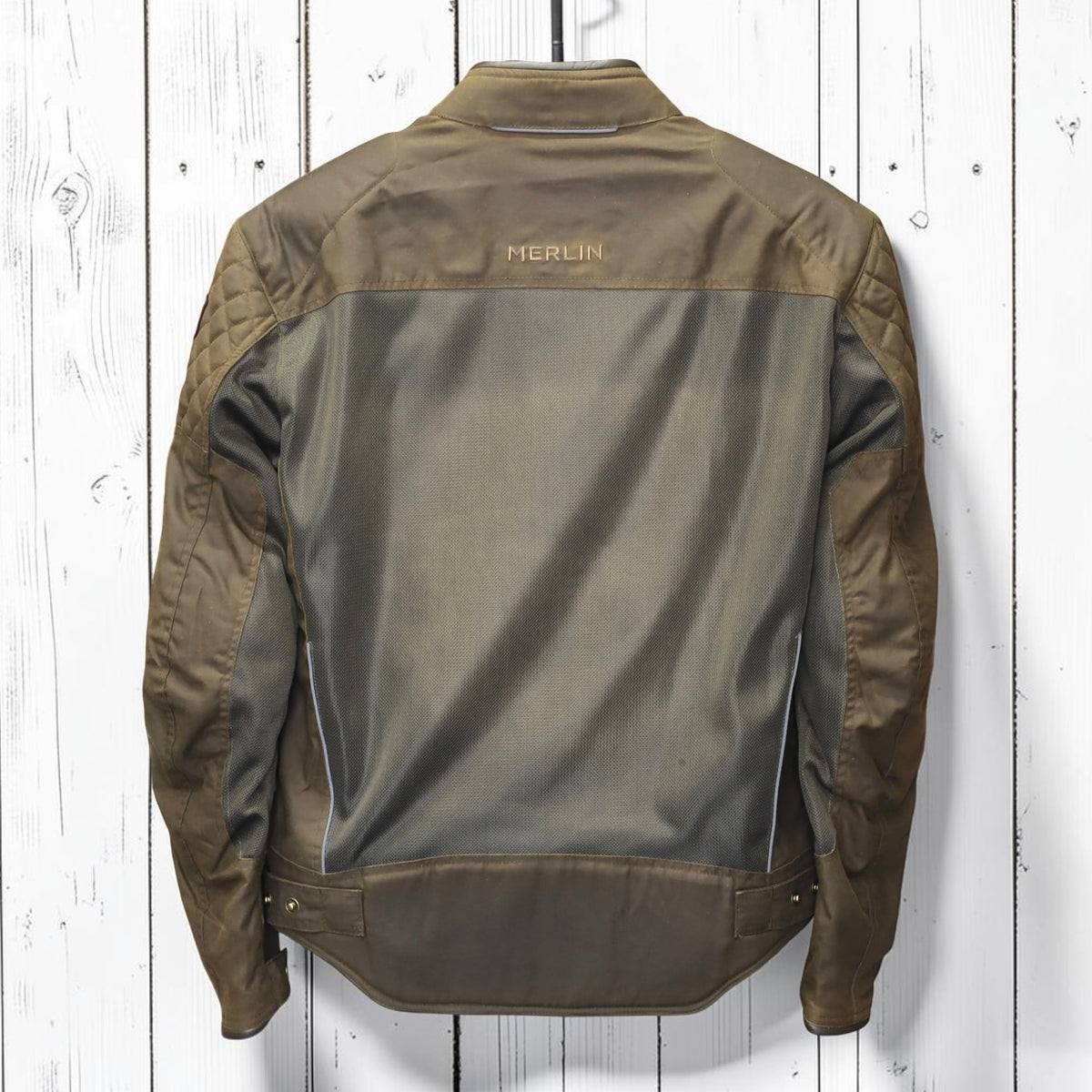 MERLIN （マーリン） ワックスコットンメッシュジャケット "WALTHAM D3O COTEC AIR JACKET" 【オリーブ】