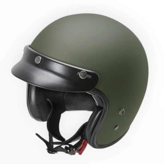 GARIBALDI（ガリバルディ）G02X ジェットヘルメット【Matt Military Green】装飾品)