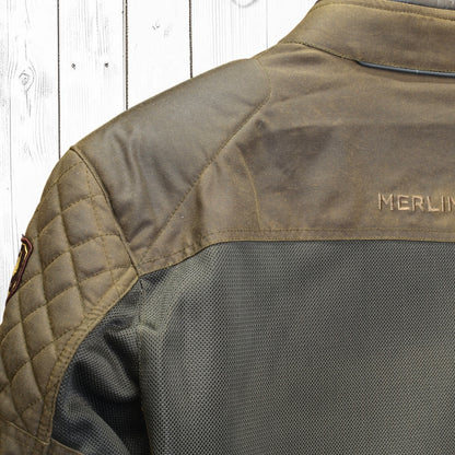 MERLIN （マーリン） ワックスコットンメッシュジャケット "WALTHAM D3O COTEC AIR JACKET" 【オリーブ】