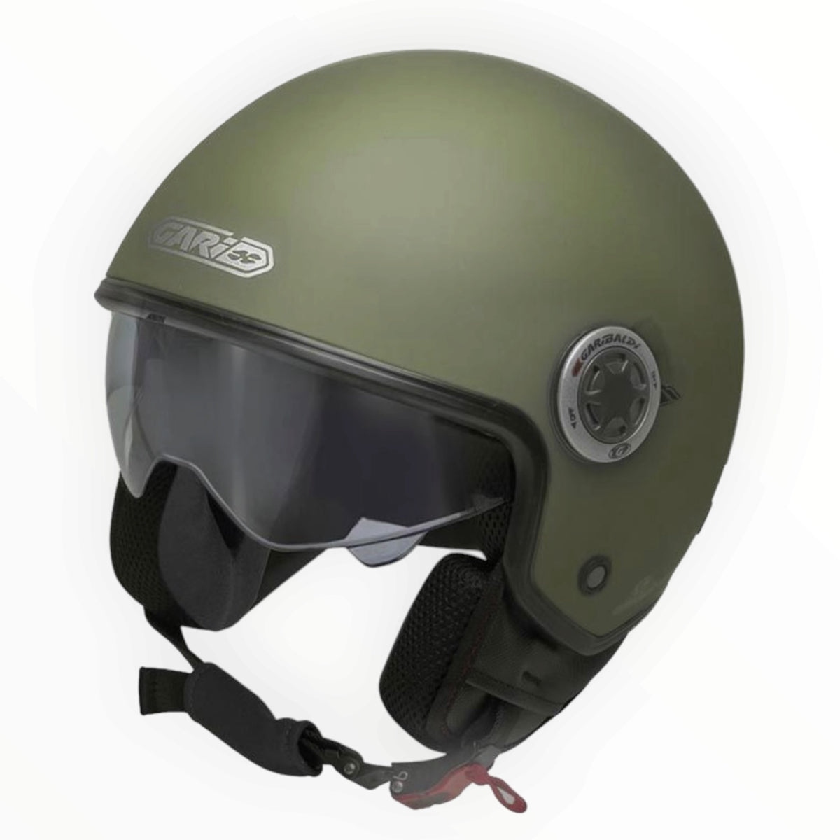GARIBALDI（ガリバルディ）G20 ジェットヘルメット【Matt Military Green】装飾品