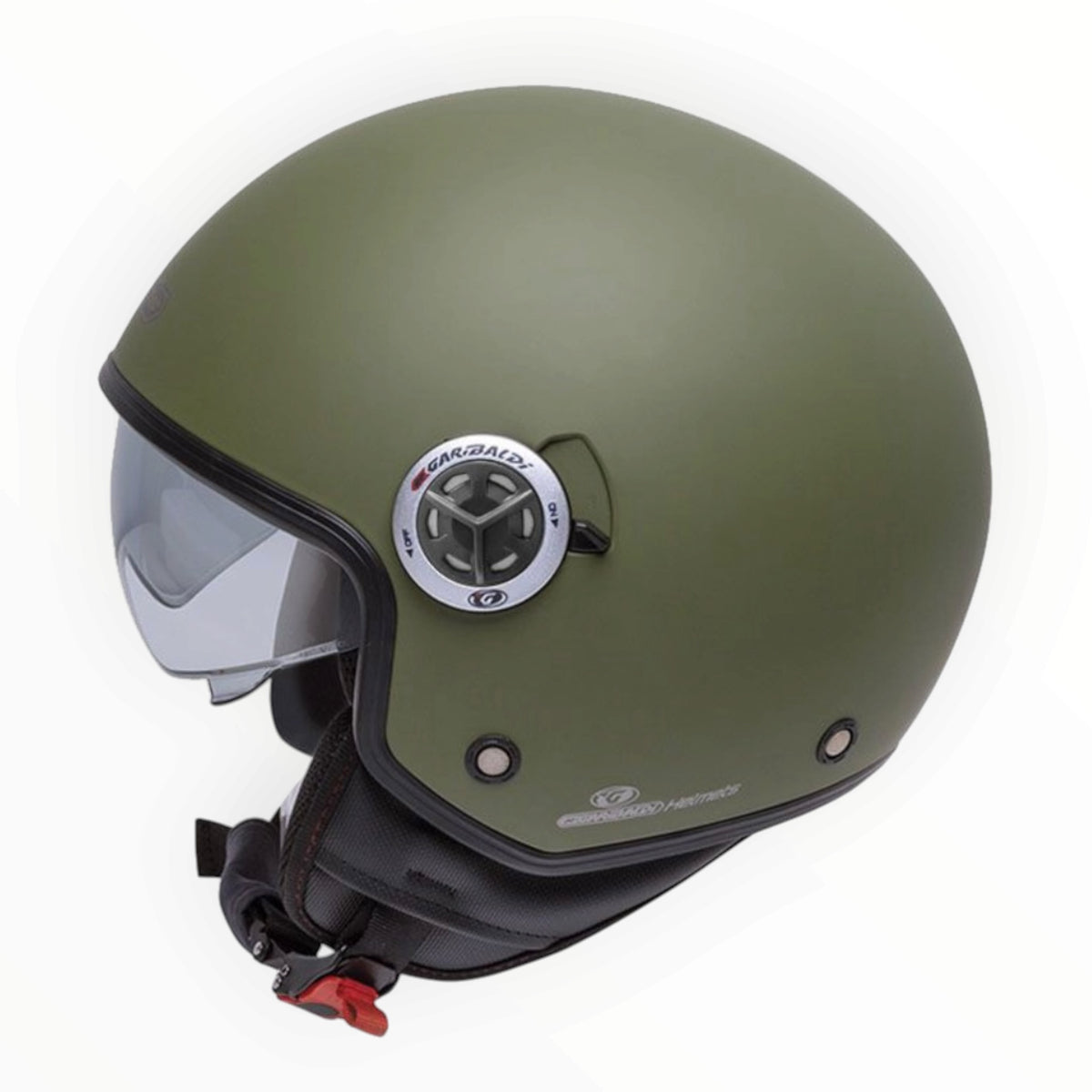 GARIBALDI（ガリバルディ）G20 ジェットヘルメット【Matt Military Green】装飾品