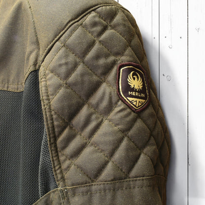 MERLIN （マーリン） ワックスコットンメッシュジャケット "WALTHAM D3O COTEC AIR JACKET" 【オリーブ】