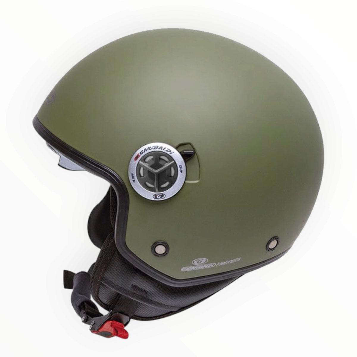GARIBALDI（ガリバルディ）G20 ジェットヘルメット【Matt Military Green】装飾品