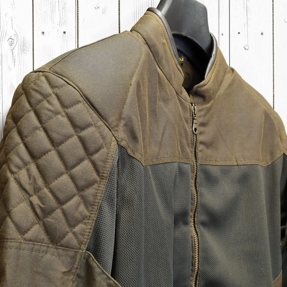 MERLIN （マーリン） ワックスコットンメッシュジャケット "WALTHAM D3O COTEC AIR JACKET" 【オリーブ】
