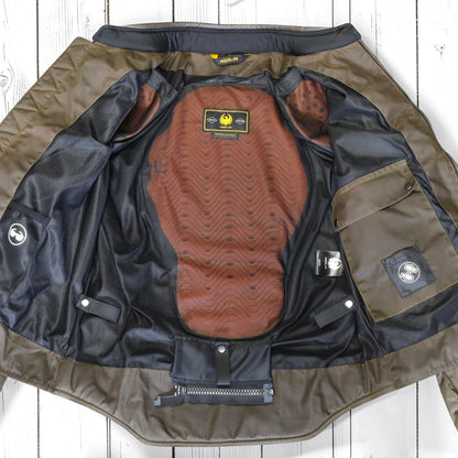 MERLIN （マーリン） ワックスコットンメッシュジャケット "WALTHAM D3O COTEC AIR JACKET" 【オリーブ】