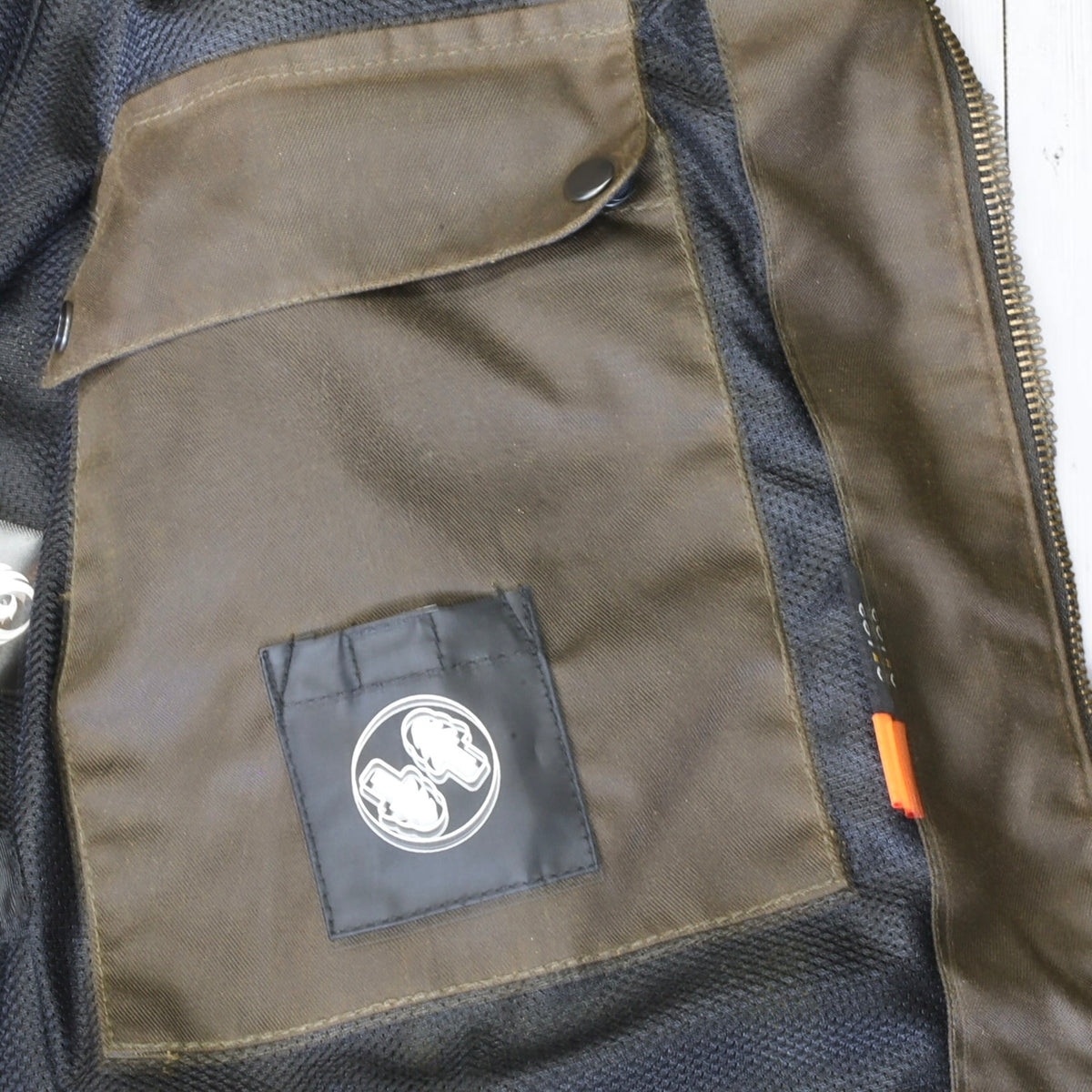MERLIN （マーリン） ワックスコットンメッシュジャケット "WALTHAM D3O COTEC AIR JACKET" 【オリーブ】
