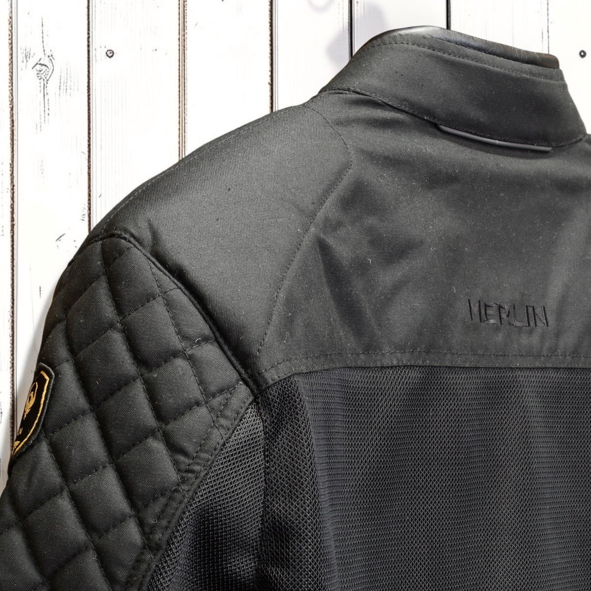 MERLIN （マーリン） ワックスコットンメッシュジャケット "WALTHAM D3O COTEC AIR JACKET" 【ブラック】