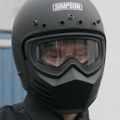 SIMPSON シンプソン ”Chopper"  ジェットヘルメット専用ゴーグル【クリアレンズ】