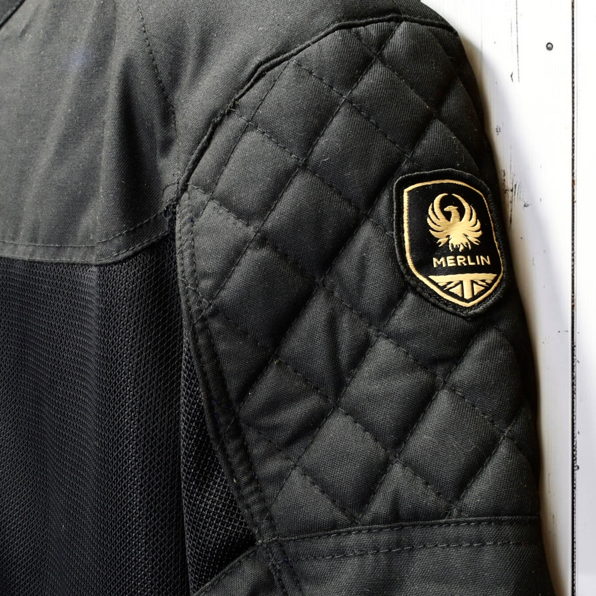 MERLIN （マーリン） ワックスコットンメッシュジャケット "WALTHAM D3O COTEC AIR JACKET" 【ブラック】