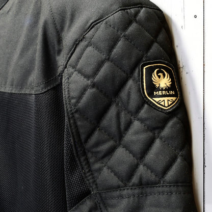 MERLIN （マーリン） ワックスコットンメッシュジャケット "WALTHAM D3O COTEC AIR JACKET" 【ブラック】