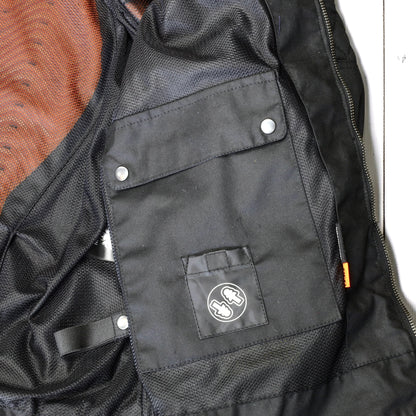 MERLIN （マーリン） ワックスコットンメッシュジャケット "WALTHAM D3O COTEC AIR JACKET" 【ブラック】