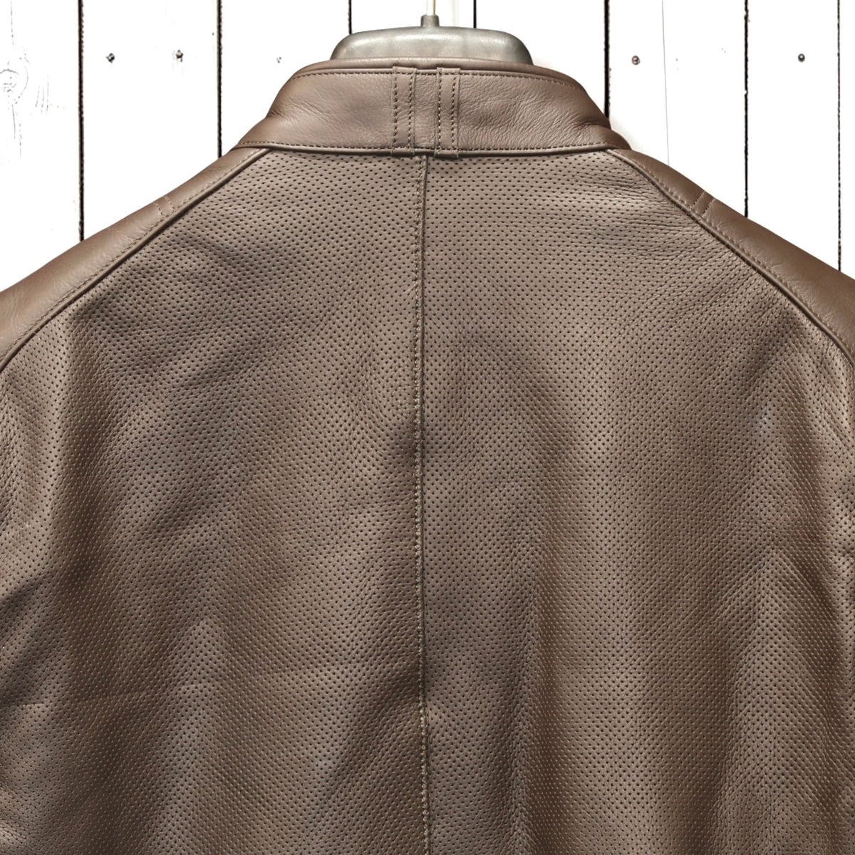 MERLIN （マーリン） パンチングレザーレザージャケット 　"ICON D3O LEATHER JACKET" 【ブラウン/クリーム】