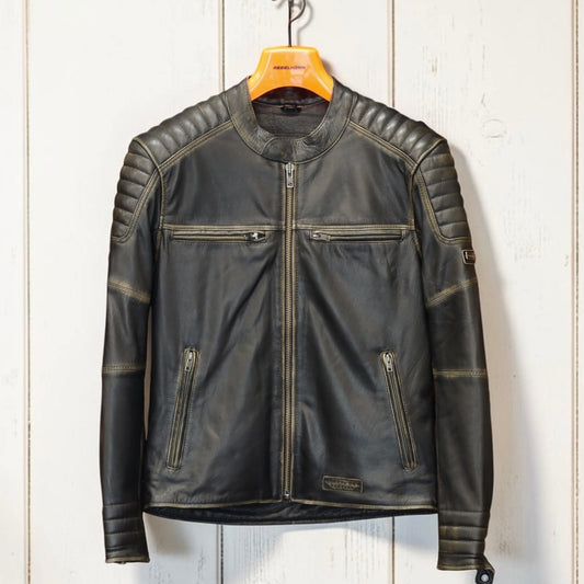 REBELHORN（レベルホーン）レザージャケット "Hunter II Leather Jacket " 【ヴィンテージブラウン】