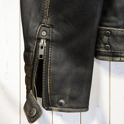 REBELHORN（レベルホーン）レザージャケット "Hunter II Leather Jacket " 【ヴィンテージブラウン】